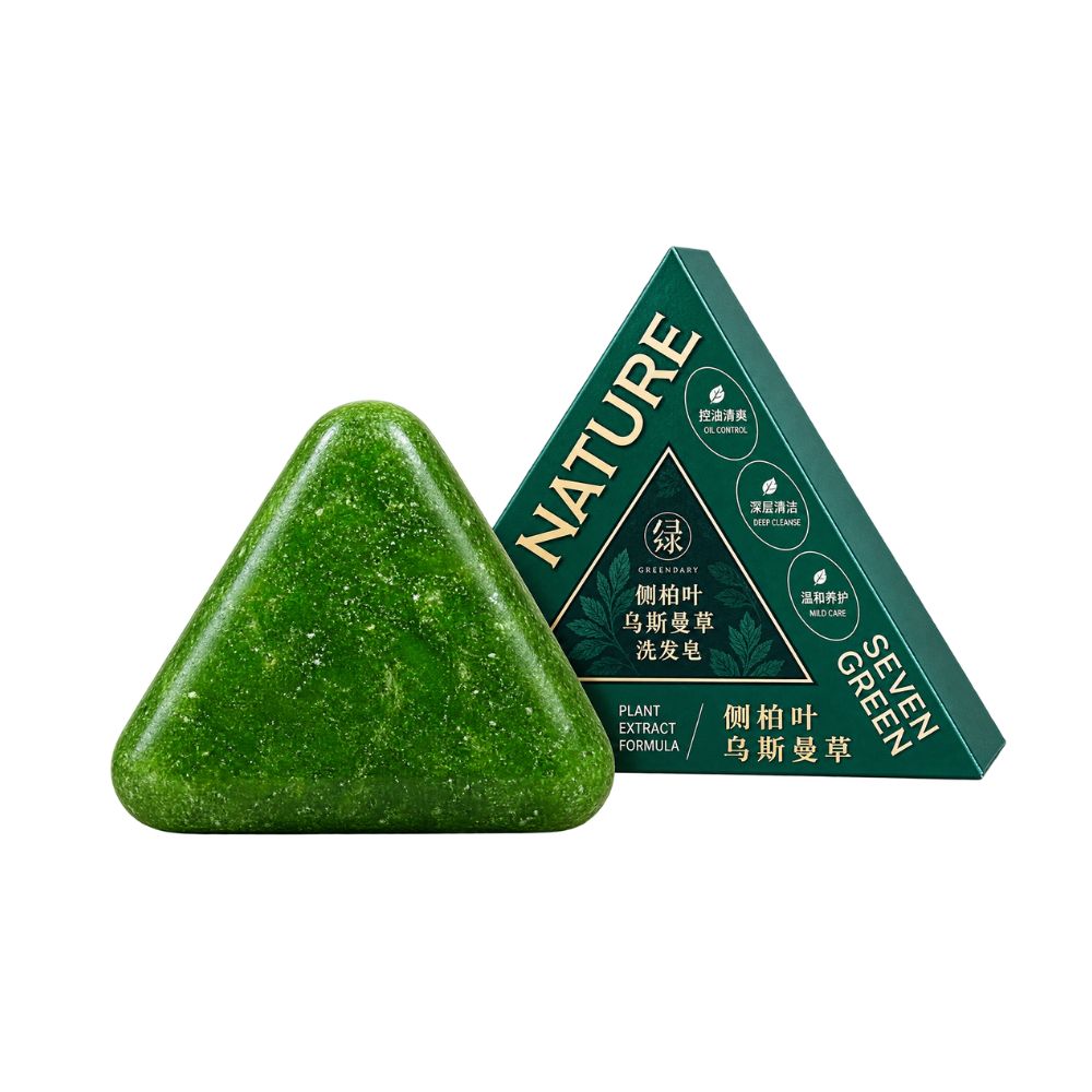Seven Green Nature Plant Extract Shampoo Soap | Herbal Hair & Scalp Care